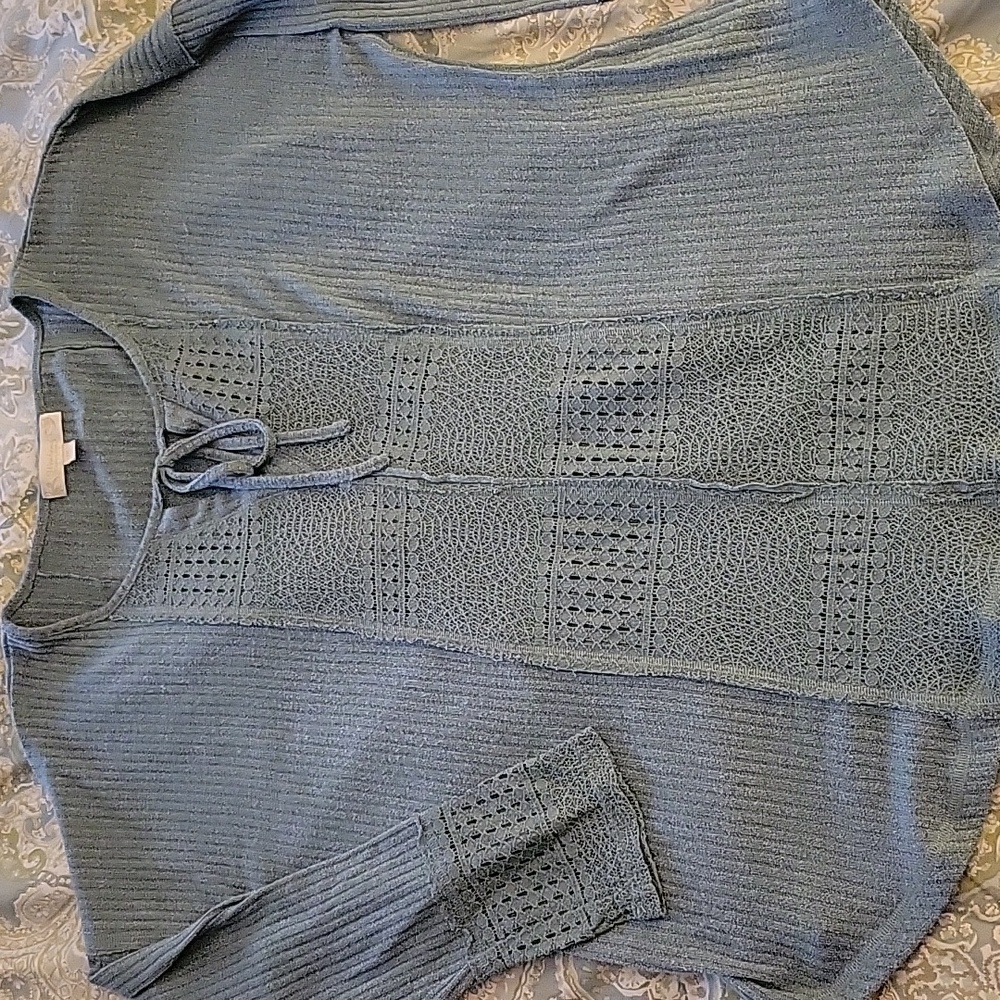 WEEKEND CROCHET EMBELLISHED STRETCH KNIT TUNIC - Picture 5 of 9